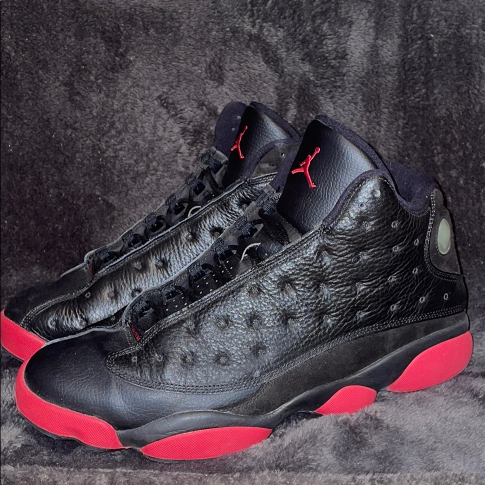 Jordan 13 black/gym red